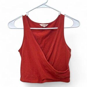 Cape juby cross front cropped tank top #croptop size small